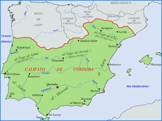 kaart kalifaat cordoba