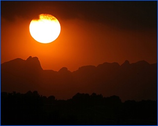 zonsondergang pyreneeën
