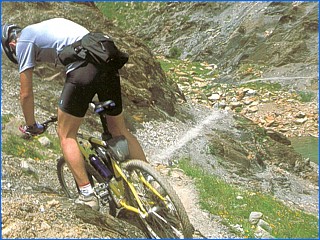 mountainbike afdaling